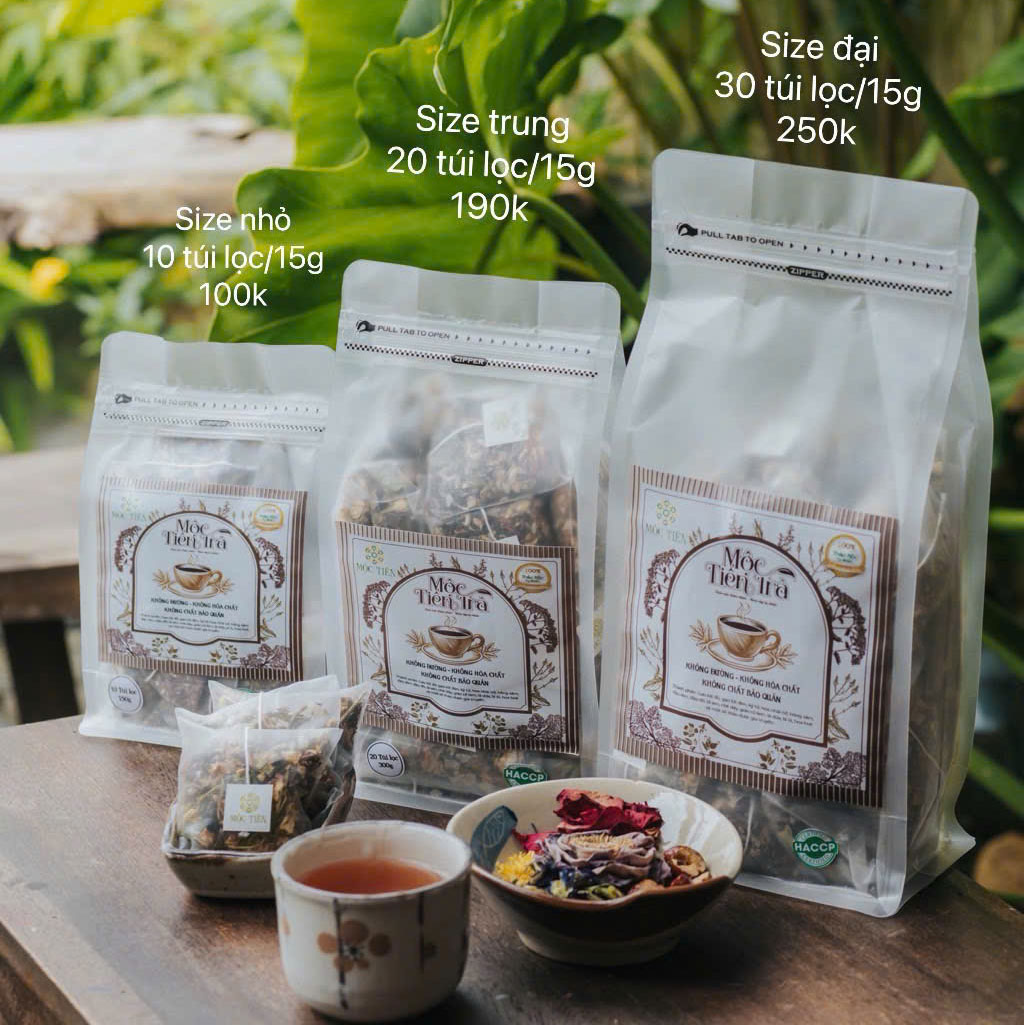 Mộc tiên trà Túi Zip 1