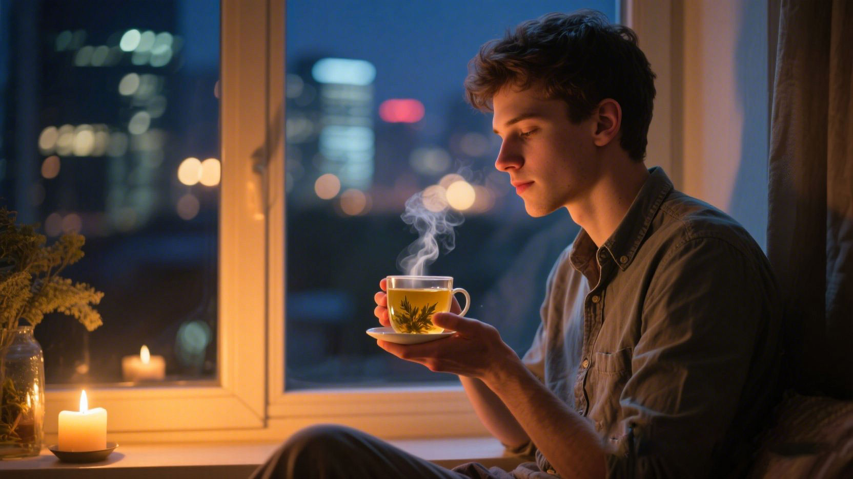 Nhóm người uống trà thảo mộc